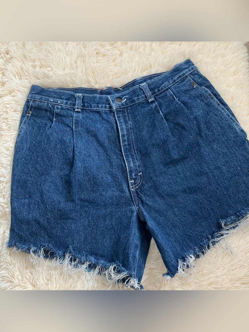 Vintage Women’s Tailored Denim Cutoff Shorts